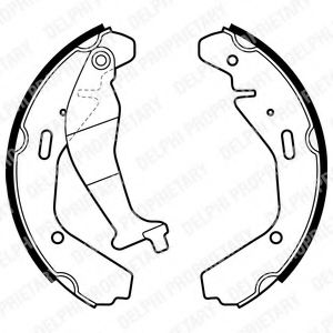 DELPHI LS1990 Тормозные колодоки 