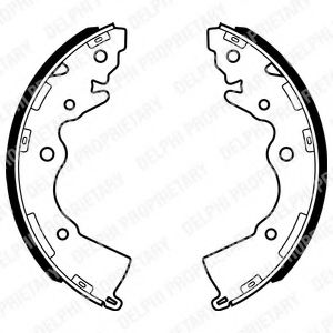 DELPHI LS1996 Тормозные колодоки 