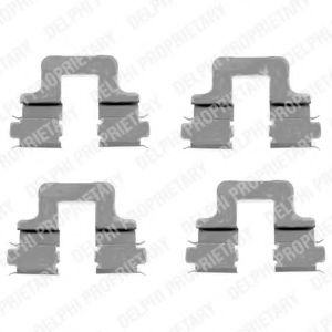 DELPHI LX0379 Комплектующие, колодки дискового тормоза для VOLKSWAGEN (Фольксваген) DELPHI LX0379 Комплектующие, колодки дискового тормоза для VOLKSWAGEN (Фольксваген)