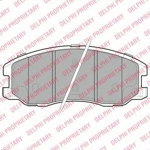 DELPHI LP1987 Тормозные колодки для CHEVROLET CAPTIVA (Шевроле Каптива) DELPHI LP1987 Тормозные колодки для CHEVROLET CAPTIVA (Шевроле Каптива)