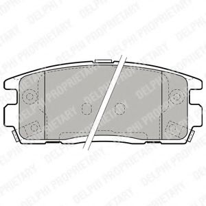 DELPHI LP1988 Тормозные колодки для CHEVROLET CAPTIVA (Шевроле Каптива) DELPHI LP1988 Тормозные колодки для CHEVROLET CAPTIVA (Шевроле Каптива)