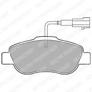 DELPHI LP2014 Тормозные колодки для FIAT 500 C (Фиат 500 c) DELPHI LP2014 Тормозные колодки для FIAT 500 C (Фиат 500 c)