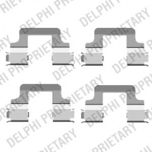 DELPHI LX0437 Комплектующие, колодки дискового тормоза для AUDI TT (Ауди Тт) DELPHI LX0437 Комплектующие, колодки дискового тормоза для AUDI TT (Ауди Тт)