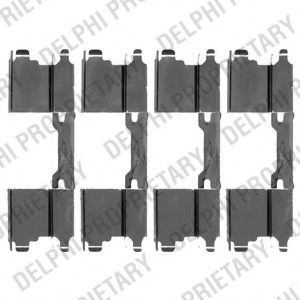 DELPHI LX0502 Комплектующие, колодки дискового тормоза для VOLKSWAGEN (Фольксваген) DELPHI LX0502 Комплектующие, колодки дискового тормоза для VOLKSWAGEN (Фольксваген)