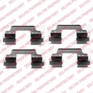 DELPHI LX0405 Комплектующие, колодки дискового тормоза для MERCEDES-BENZ CITAN (Мэрcэдэс-бэнз Cитан) DELPHI LX0405 Комплектующие, колодки дискового тормоза для MERCEDES-BENZ CITAN (Мэрcэдэс-бэнз Cитан)