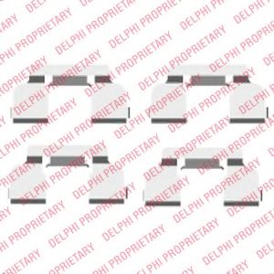 DELPHI LX0410 Комплектующие, колодки дискового тормоза для RENAULT MEGANE SCENIC (Рено Меган сценик) DELPHI LX0410 Комплектующие, колодки дискового тормоза для RENAULT MEGANE SCENIC (Рено Меган сценик)
