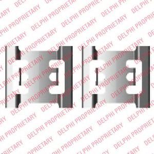 DELPHI LX0428 Комплектующие, колодки дискового тормоза для OPEL (Опель) DELPHI LX0428 Комплектующие, колодки дискового тормоза для OPEL (Опель)