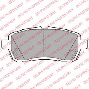 DELPHI LP2069 Тормозные колодки для DAIHATSU MATERIA (Дайхатсу Матэриа)