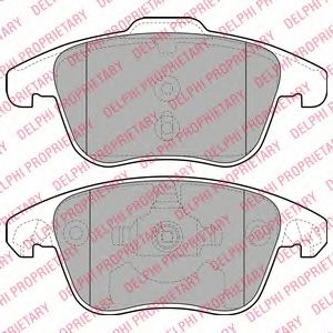 DELPHI LP2100 Тормозные колодки для CITROËN C4 PICASSO I (CитроËн С4 пикассо 1) DELPHI LP2100 Тормозные колодки для CITROËN C4 PICASSO I (CитроËн С4 пикассо 1)