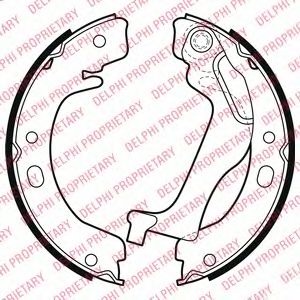 DELPHI LS2003 Тормозные колодоки 