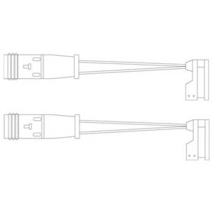 DELPHI LZ0185 Контрольный контакт, контроль слоя тормозных колодок для VOLKSWAGEN (Фольксваген) DELPHI LZ0185 Контрольный контакт, контроль слоя тормозных колодок для VOLKSWAGEN (Фольксваген)