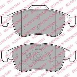 DELPHI LP2152 Тормозные колодки для RENAULT GRAN III (Рено Гран 3) DELPHI LP2152 Тормозные колодки для RENAULT GRAN III (Рено Гран 3)