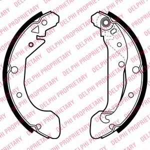DELPHI LS2004 Тормозные колодоки 