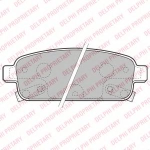 DELPHI LP2167 Тормозные колодки для OPEL CASCADA (Опель Cасcада) DELPHI LP2167 Тормозные колодки для OPEL CASCADA (Опель Cасcада)