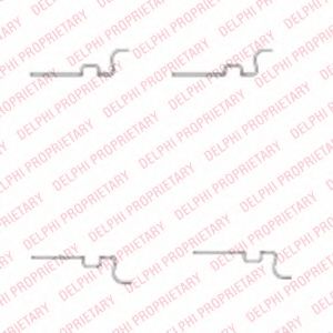 DELPHI LX0435 Комплектующие, колодки дискового тормоза для TOYOTA (Тойота/тоета) DELPHI LX0435 Комплектующие, колодки дискового тормоза для TOYOTA (Тойота/тоета)