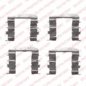 DELPHI LX0461 Комплектующие, колодки дискового тормоза для KIA (Киа) DELPHI LX0461 Комплектующие, колодки дискового тормоза для KIA (Киа)