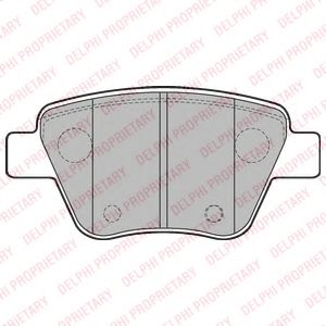 DELPHI LP2178 Тормозные колодки для AUDI (Ауди) DELPHI LP2178 Тормозные колодки для AUDI (Ауди)