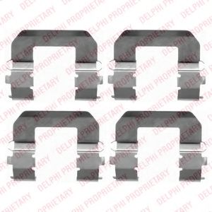 DELPHI LX0413 Комплектующие, колодки дискового тормоза для KIA (Киа) DELPHI LX0413 Комплектующие, колодки дискового тормоза для KIA (Киа)