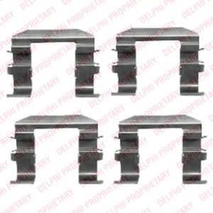 DELPHI LX0417 Комплектующие, колодки дискового тормоза для KIA (Киа) DELPHI LX0417 Комплектующие, колодки дискового тормоза для KIA (Киа)