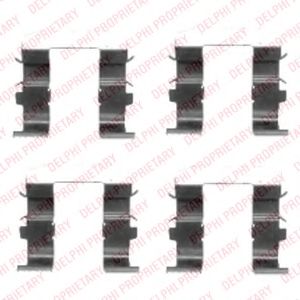 DELPHI LX0418 Комплектующие, колодки дискового тормоза для KIA (Киа) DELPHI LX0418 Комплектующие, колодки дискового тормоза для KIA (Киа)