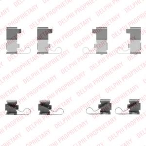 DELPHI LX0434 Комплектующие, колодки дискового тормоза для TOYOTA CARINA E (Тойота/тоета Карина е) DELPHI LX0434 Комплектующие, колодки дискового тормоза для TOYOTA CARINA E (Тойота/тоета Карина е)