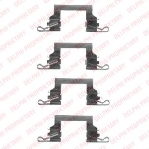 DELPHI LX0445 Комплектующие, колодки дискового тормоза для INFINITI QX (Инфинити Qx) DELPHI LX0445 Комплектующие, колодки дискового тормоза для INFINITI QX (Инфинити Qx)