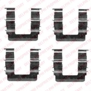 DELPHI LX0463 Комплектующие, колодки дискового тормоза для KIA RIO (Киа Рио) DELPHI LX0463 Комплектующие, колодки дискового тормоза для KIA RIO (Киа Рио)