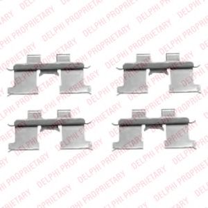 DELPHI LX0467 Комплектующие, колодки дискового тормоза для KIA (Киа) DELPHI LX0467 Комплектующие, колодки дискового тормоза для KIA (Киа)