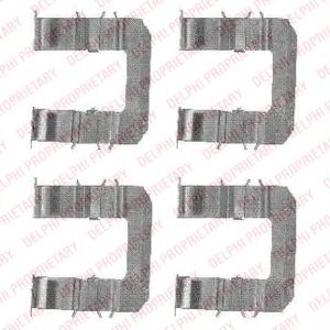 DELPHI LX0483 Комплектующие, колодки дискового тормоза для HYUNDAI ACCENT III (Хендай Акцент 3) DELPHI LX0483 Комплектующие, колодки дискового тормоза для HYUNDAI ACCENT III (Хендай Акцент 3)