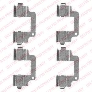 DELPHI LX0486 Комплектующие, колодки дискового тормоза для LAND ROVER LR2 (Ленд ровер/лэнд ровер Лр2) DELPHI LX0486 Комплектующие, колодки дискового тормоза для LAND ROVER LR2 (Ленд ровер/лэнд ровер Лр2)