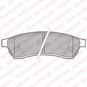 DELPHI LP2197 Тормозные колодки для DAEWOO TOSCA (Дэу Тосcа) DELPHI LP2197 Тормозные колодки для DAEWOO TOSCA (Дэу Тосcа)