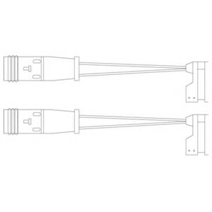 DELPHI LZ0190 Контрольный контакт, контроль слоя тормозных колодок для VOLKSWAGEN (Фольксваген) DELPHI LZ0190 Контрольный контакт, контроль слоя тормозных колодок для VOLKSWAGEN (Фольксваген)