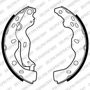 DELPHI LS2009 Тормозные колодоки 