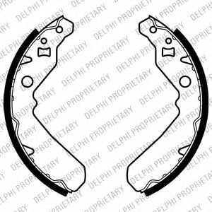 DELPHI LS2015 Тормозные колодоки 