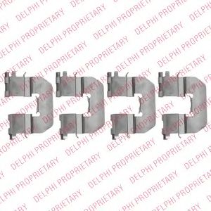 DELPHI LX0520 Комплектующие, колодки дискового тормоза для KIA (Киа) DELPHI LX0520 Комплектующие, колодки дискового тормоза для KIA (Киа)