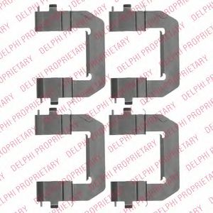 DELPHI LX0532 Комплектующие, колодки дискового тормоза для OPEL (Опель) DELPHI LX0532 Комплектующие, колодки дискового тормоза для OPEL (Опель)