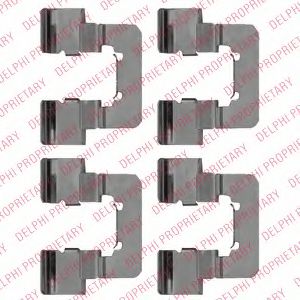 DELPHI LX0534 Комплектующие, колодки дискового тормоза для OPEL (Опель) DELPHI LX0534 Комплектующие, колодки дискового тормоза для OPEL (Опель)