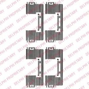 DELPHI LX0551 Комплектующие, колодки дискового тормоза для CHEVROLET (Шевроле) DELPHI LX0551 Комплектующие, колодки дискового тормоза для CHEVROLET (Шевроле)
