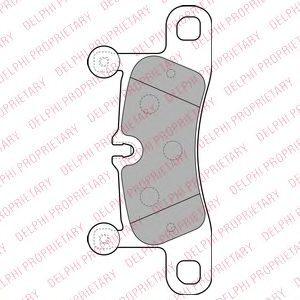 DELPHI LP2233 Тормозные колодки для PORSCHE CAYENNE (Порше Cаъэннэ) DELPHI LP2233 Тормозные колодки для PORSCHE CAYENNE (Порше Cаъэннэ)