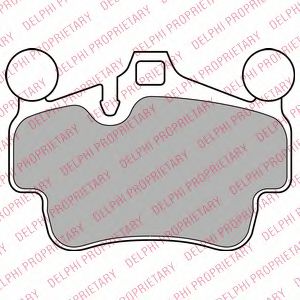 DELPHI LP2236 Тормозные колодки для PORSCHE BOXSTER SPYDER (Порше Боxстэр спъдэр)