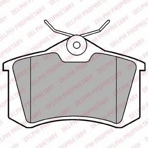 DELPHI LP2254 Тормозные колодки для VOLKSWAGEN (Фольксваген) DELPHI LP2254 Тормозные колодки для VOLKSWAGEN (Фольксваген)