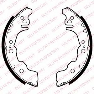 DELPHI LS2023 Тормозные колодоки 