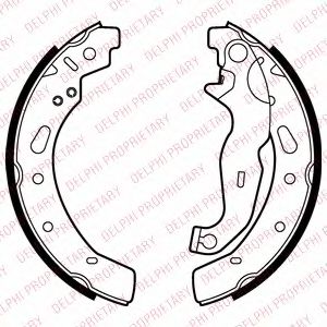 DELPHI LS2028 Тормозные колодоки 