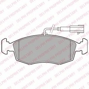 DELPHI LP2288 Тормозные колодки для FIAT 500 C (Фиат 500 c) DELPHI LP2288 Тормозные колодки для FIAT 500 C (Фиат 500 c)