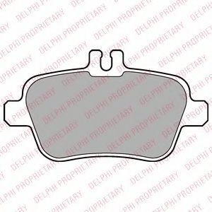 DELPHI LP2289 Тормозные колодки для MERCEDES-BENZ SLK (Мэрcэдэс-бэнз Слк) DELPHI LP2289 Тормозные колодки для MERCEDES-BENZ SLK (Мэрcэдэс-бэнз Слк)