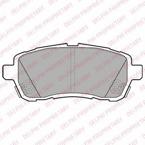 DELPHI LP2306 Тормозные колодки для DAIHATSU MATERIA (Дайхатсу Матэриа)