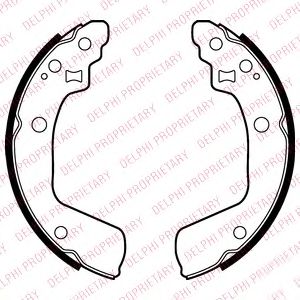 DELPHI LS2046 Тормозные колодоки 