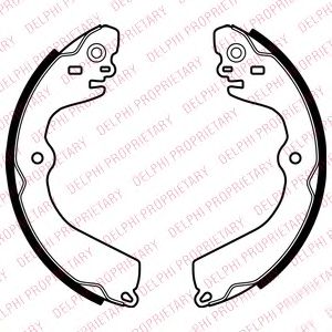 DELPHI LS2049 Тормозные колодоки 