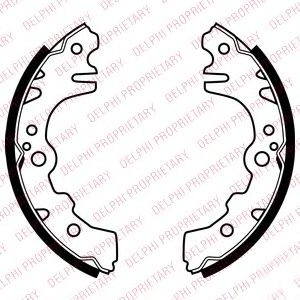 DELPHI LS2052 Тормозные колодоки 