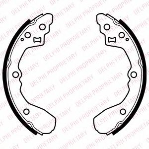 DELPHI LS2060 Тормозные колодоки 